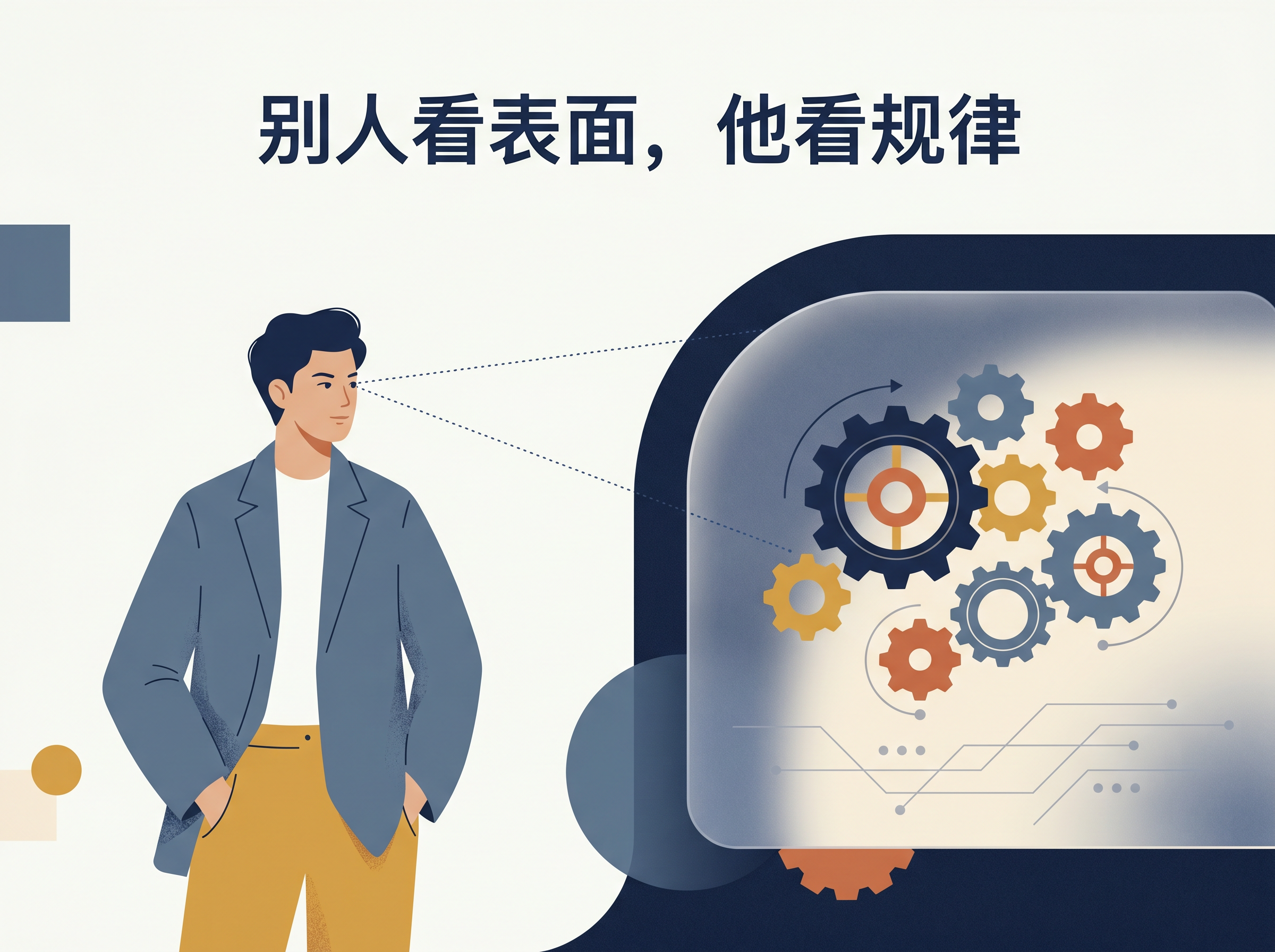 别人看表面,他看规律