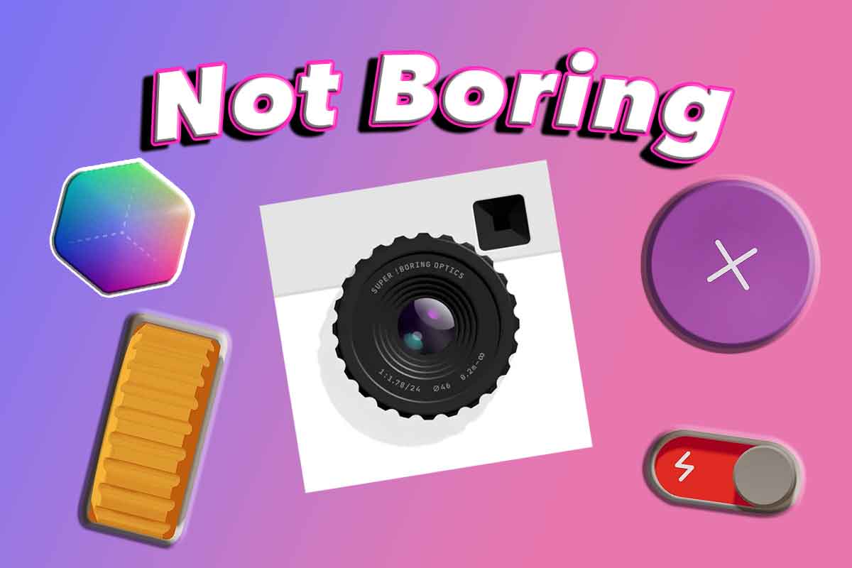 (Not Boring) Camera 标志性的"实体相机"式 3D 拍摄界面